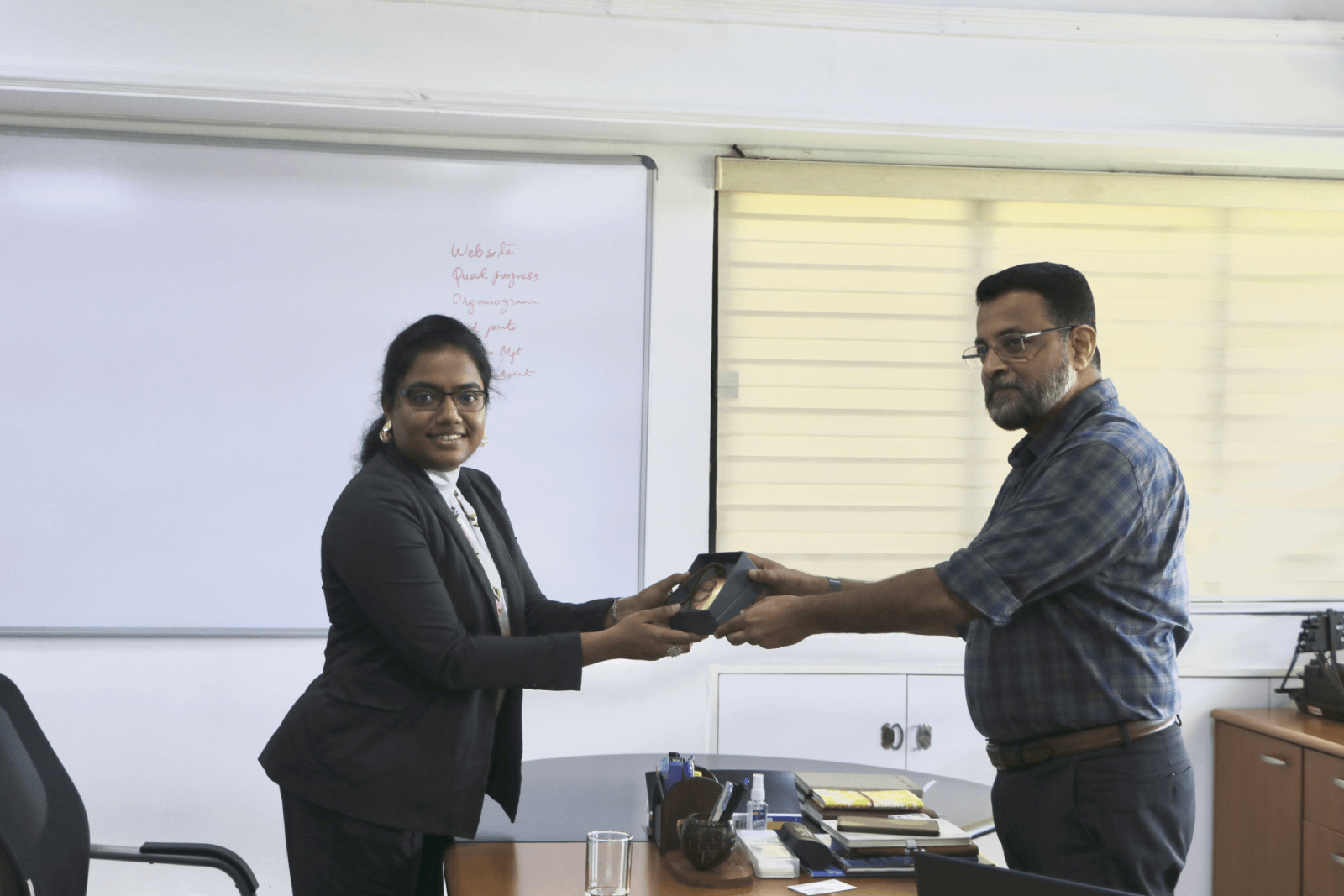 A token of appreciation on behalf of Technopark.