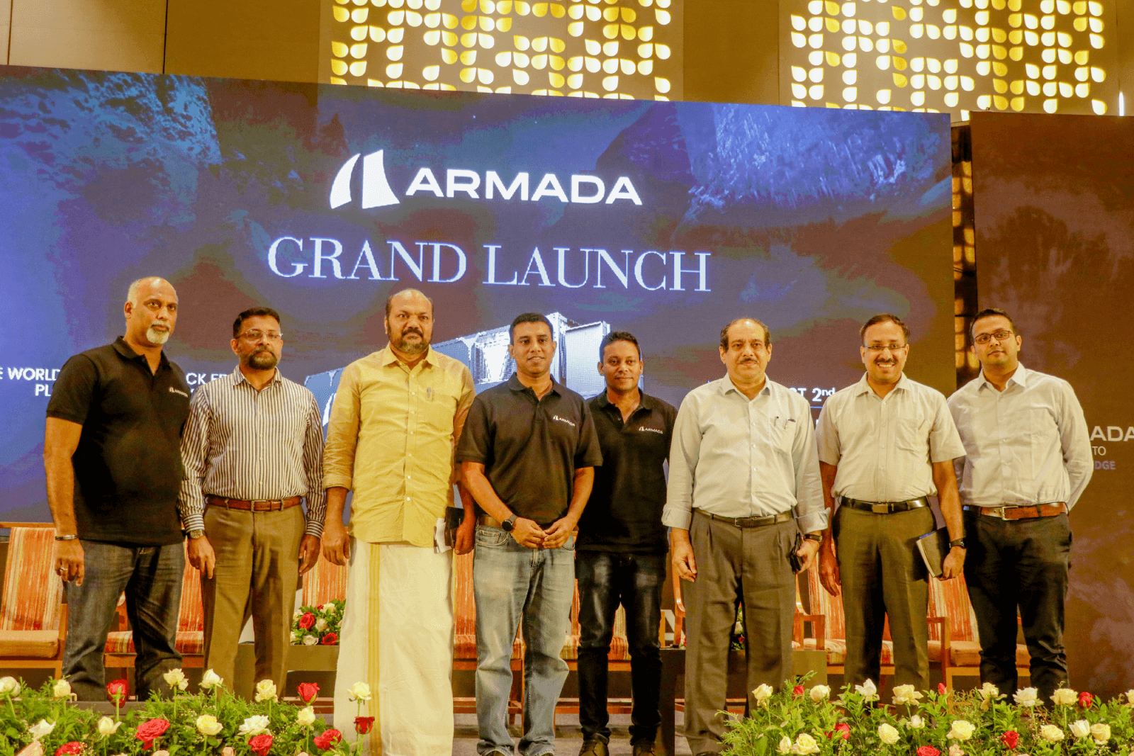 The esteemed guests at the Armada India office launch.