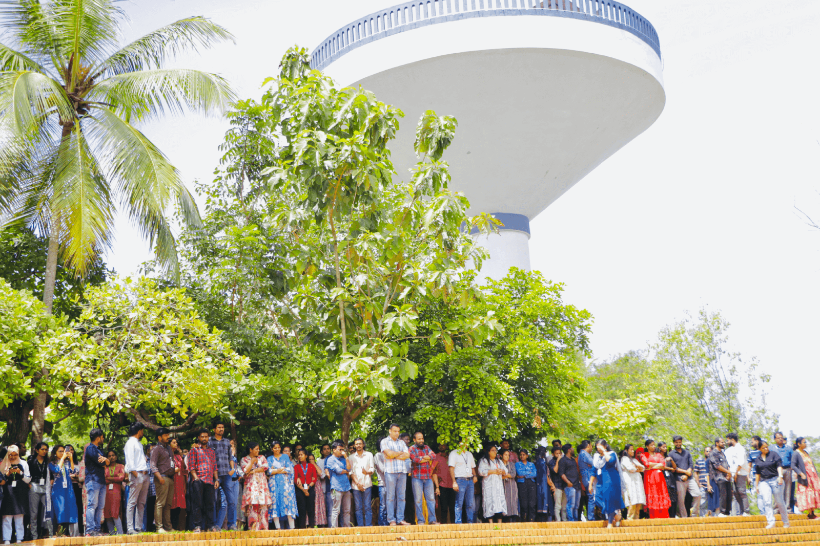 Technopark employees who participated in the Mock Fire & Evacuation Drill.