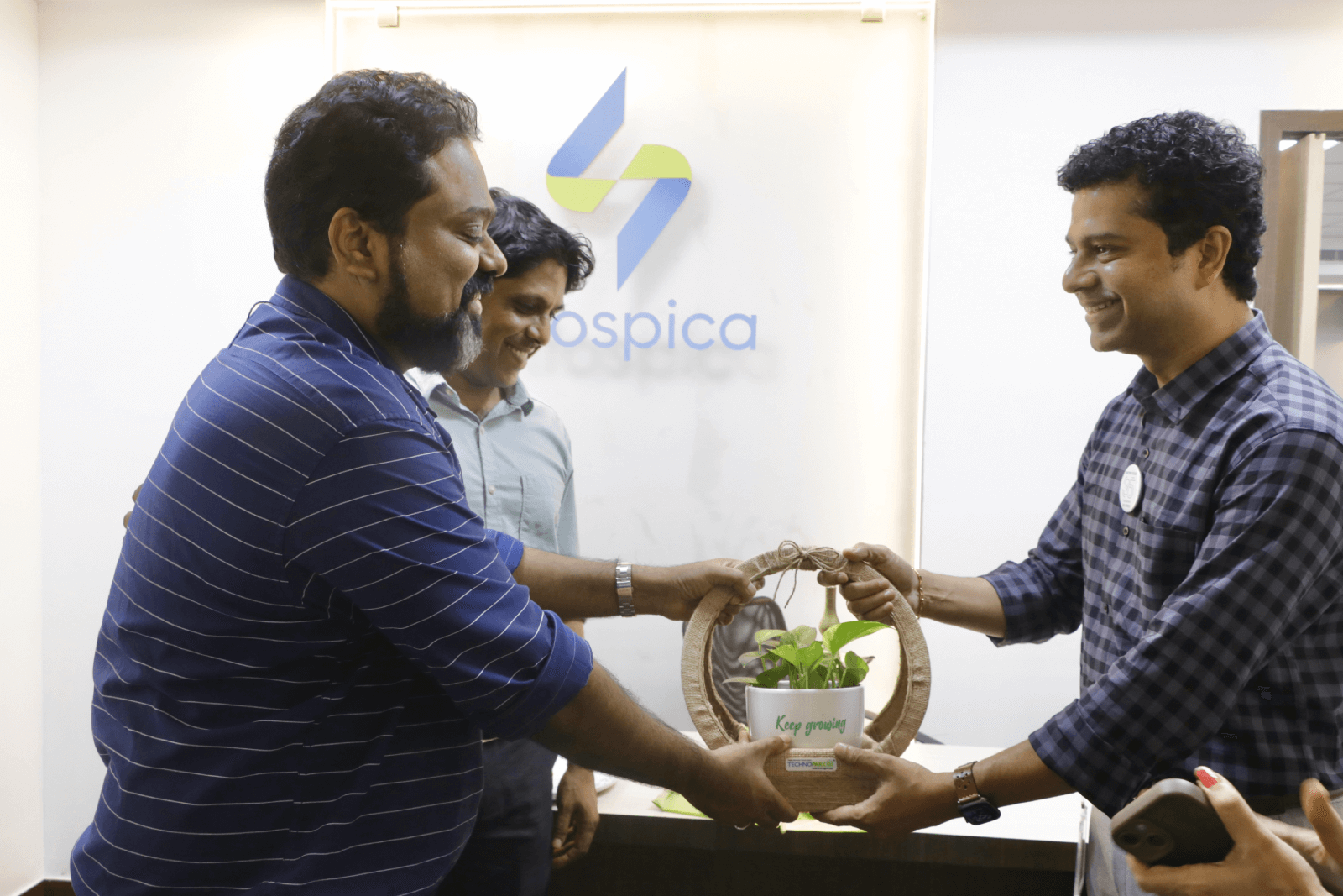 Mr. Vasanth Varada, DGM - Marketing & Customer Relationship, Technopark at the Infospica office inauguration at Technopark Phase III.