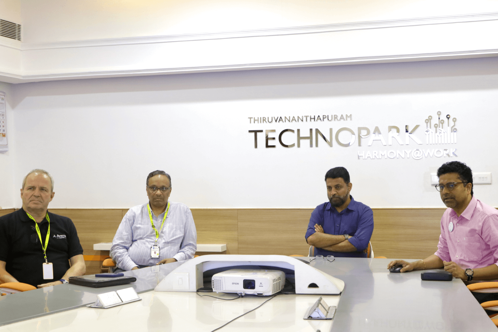 Mr. François Rainville, President and CEO at Averna and Mr. Gautam Shankar, VP of India, Kimball Electronics India Pvt. Ltd. at Technopark.