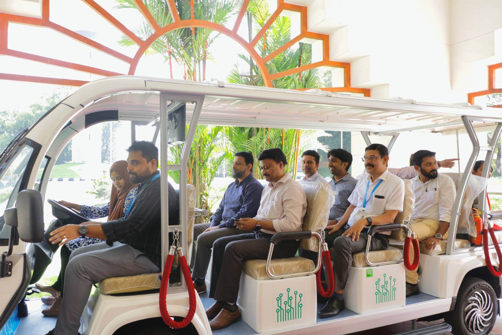 The launch of a 14-seater electric buggy at Technopark Phase I