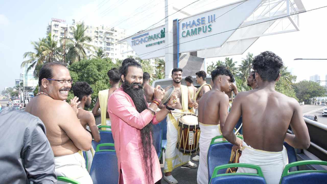 Chenda melam to get everyone pumped up!