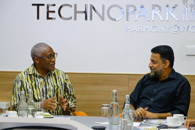 CEO Technopark in conversation with Prof. Ladislaus Mnyo Inne.