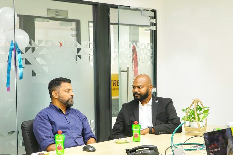 CEO Technopark in discussion with Mr. Padmanabhan P.K., CEO, Expevo Digital.