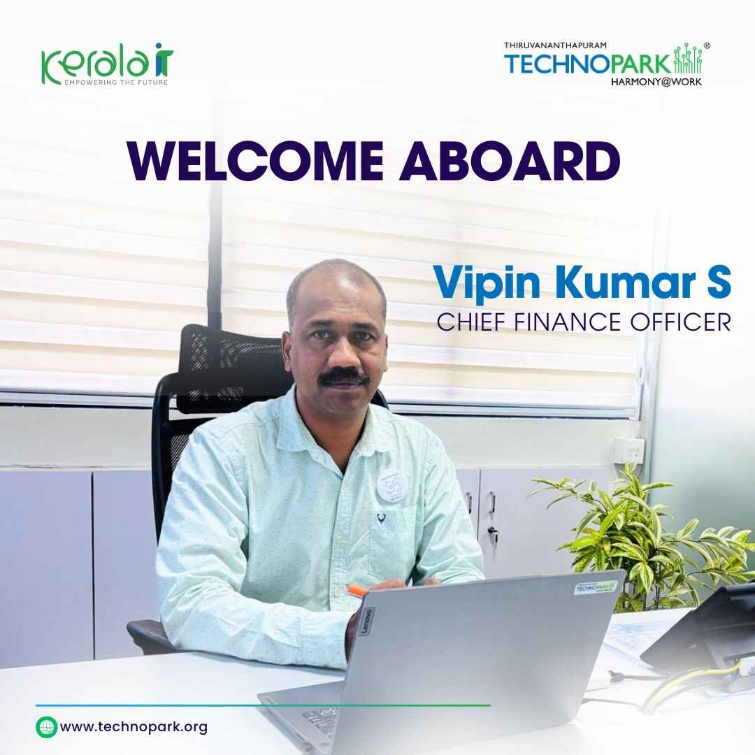 Vipin Kumar. S appointed as CFO of Kerala IT Parks