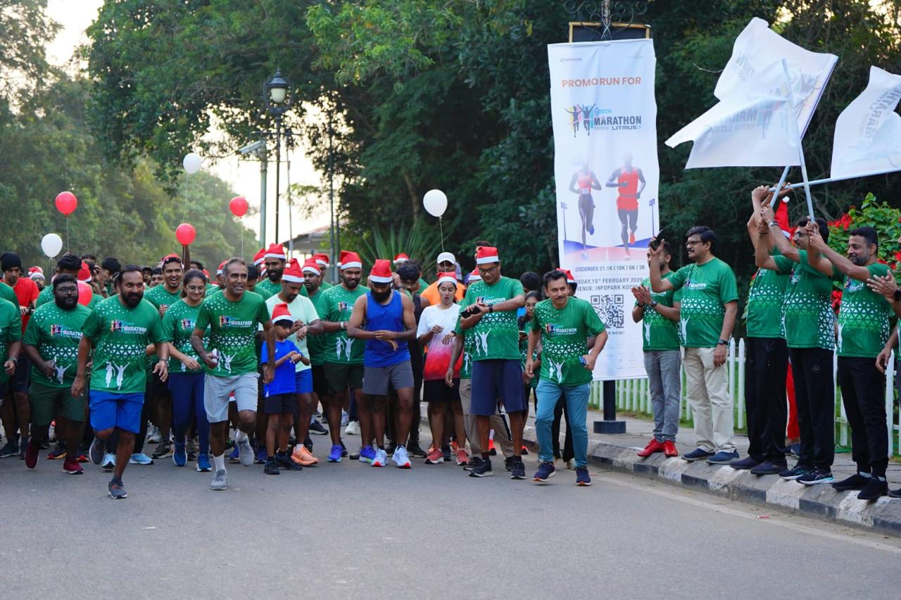 The GTech Marathon Promo Run kicked off at Technopark, Thiruvananthapuram on December 13, 2025, uniting the community for fitness and a Drug-Free Kerala.