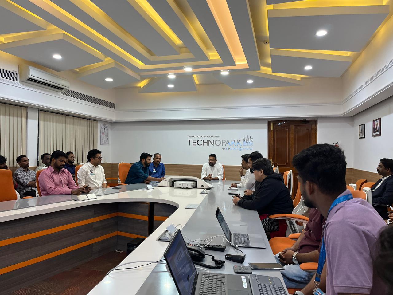 Inauguration of the Security Guard Patrol Management Platform at Park Centre, Technopark, on January 8, 2026, by Technopark CEO Col Sanjeev Nair (Retd.)