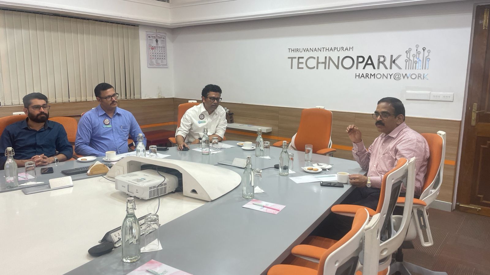 The visit featured a brief presentation showcasing Technopark’s growth journey and key developments shaping its future