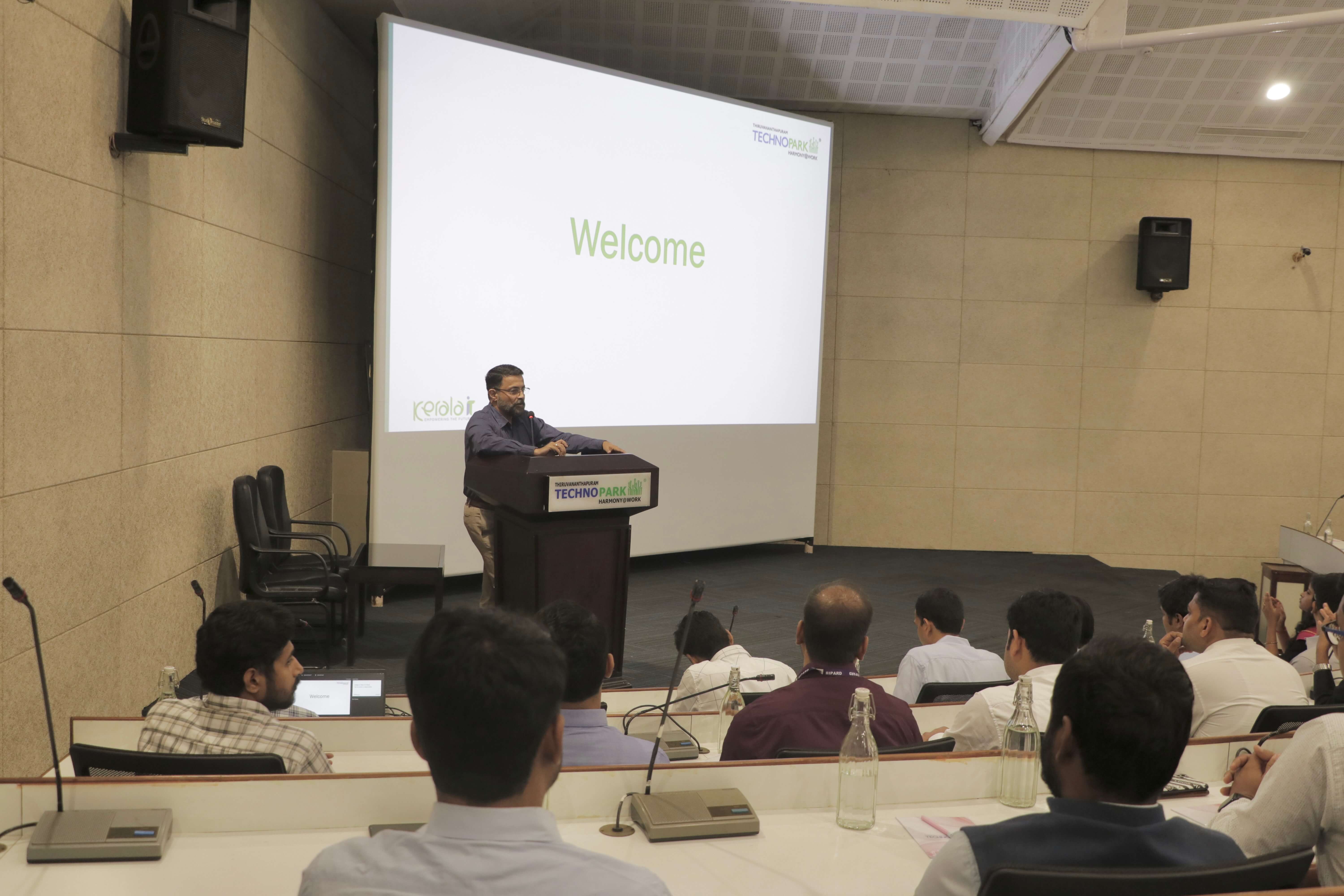 The officer trainees had the privilege of interacting with Col. Sanjeev Nair (Retd), CEO of Technopark.